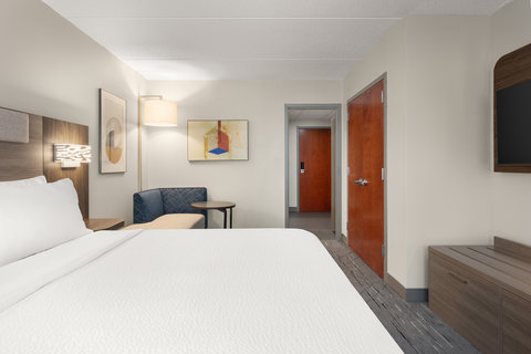 Kick back and enjoy your favorite shows on a flat-screen TV.