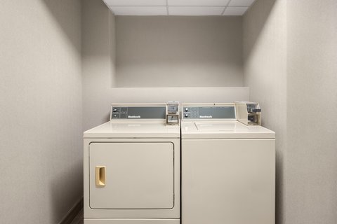 Keep your wardrobe fresh with our guest laundry room.