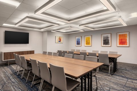 Gather, plan, and connect in our boardroom setting.