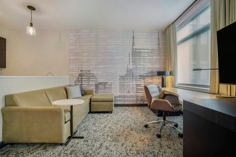 Living Area with Desk