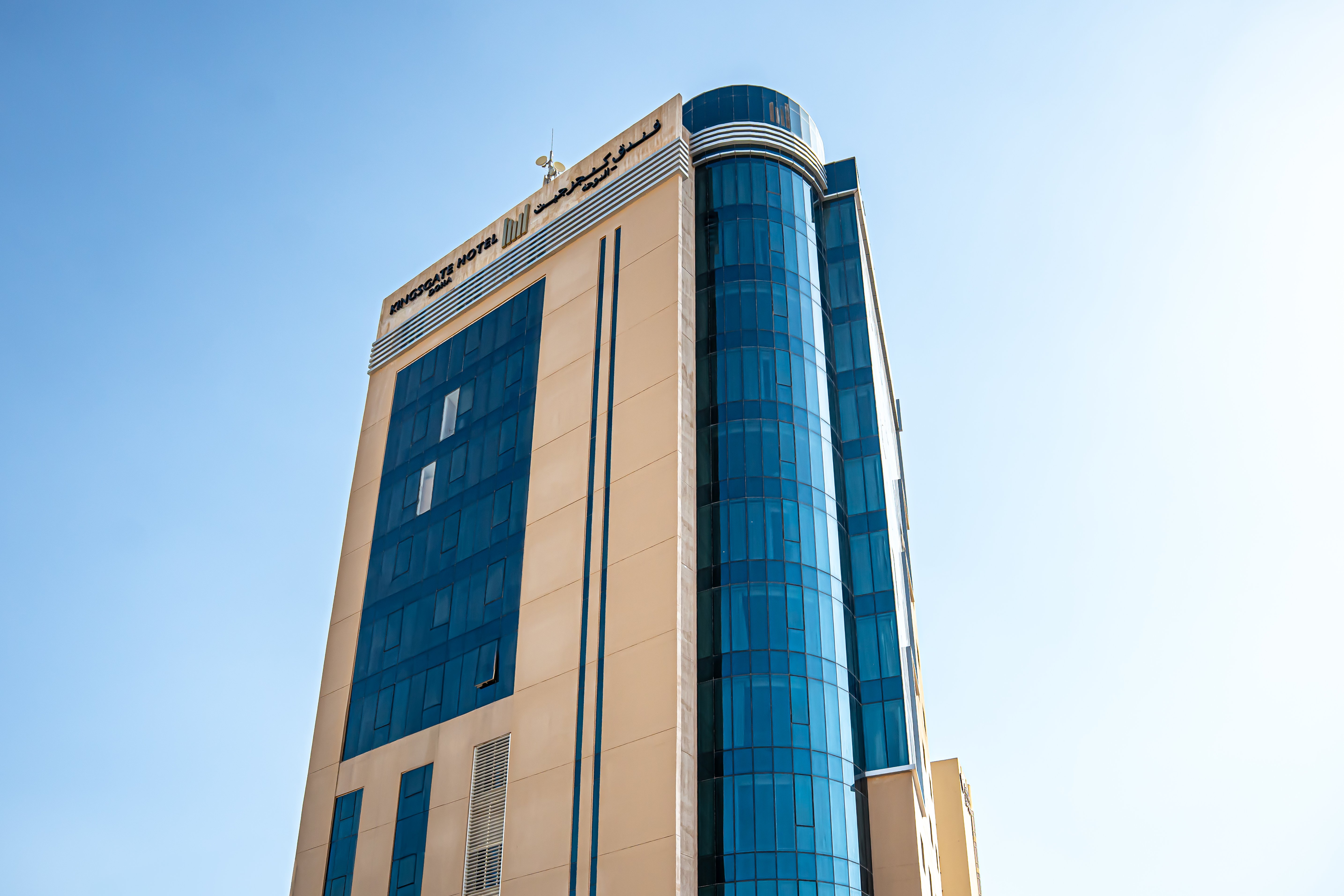 KINGSGATE DOHA-guestroom-A modern architectural landmark in the heart of Doha, the exterior of Millennium Kingsgate Hotel Doh.jpg