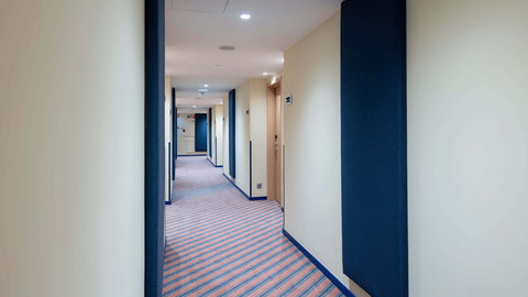 Corridor leading to the rooms