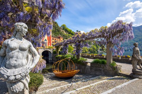 Wisteria Statues And Lucia Boat
