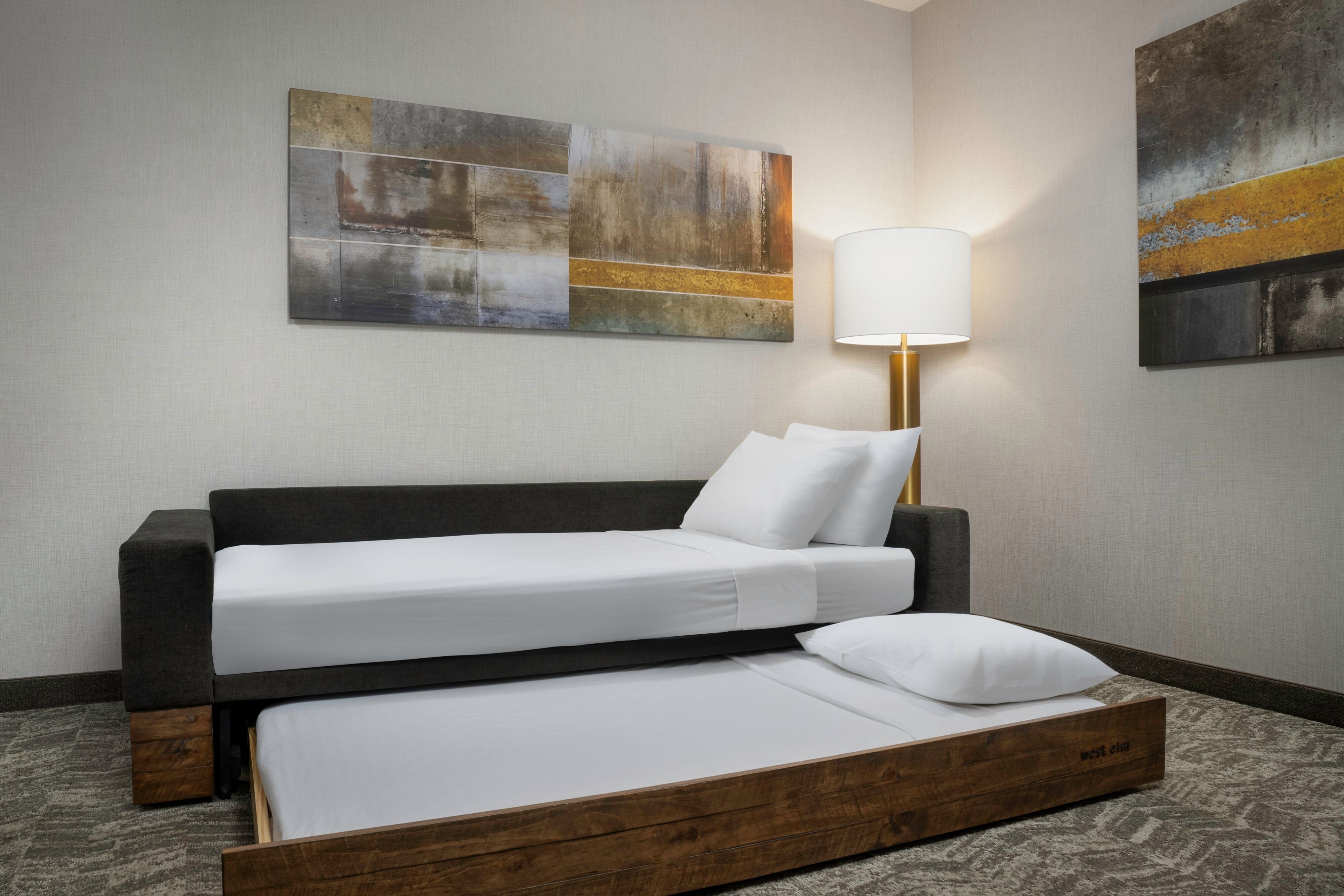 SpringHill Suites by Marriott Birmingham Gardendale-guestroom-West Elm Trundle Bed.jpg