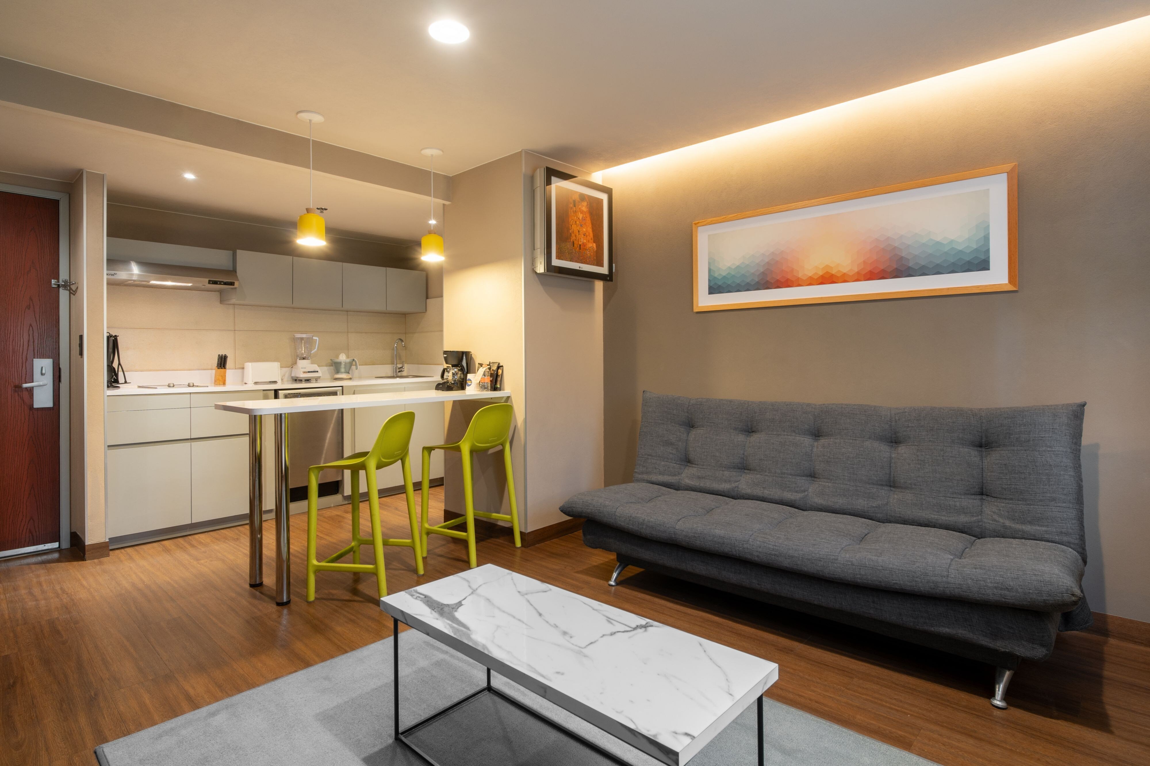 City Express Suites by Marriott Queretaro-guestroom-Junior Suite Kitchen and Living Area.jpg