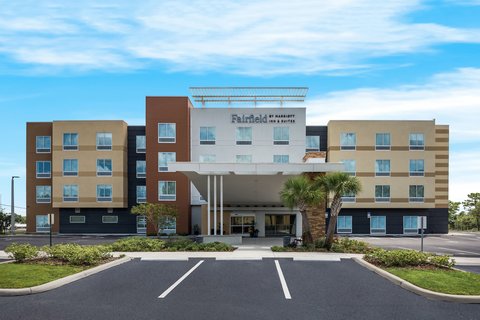 Parking lot view of building