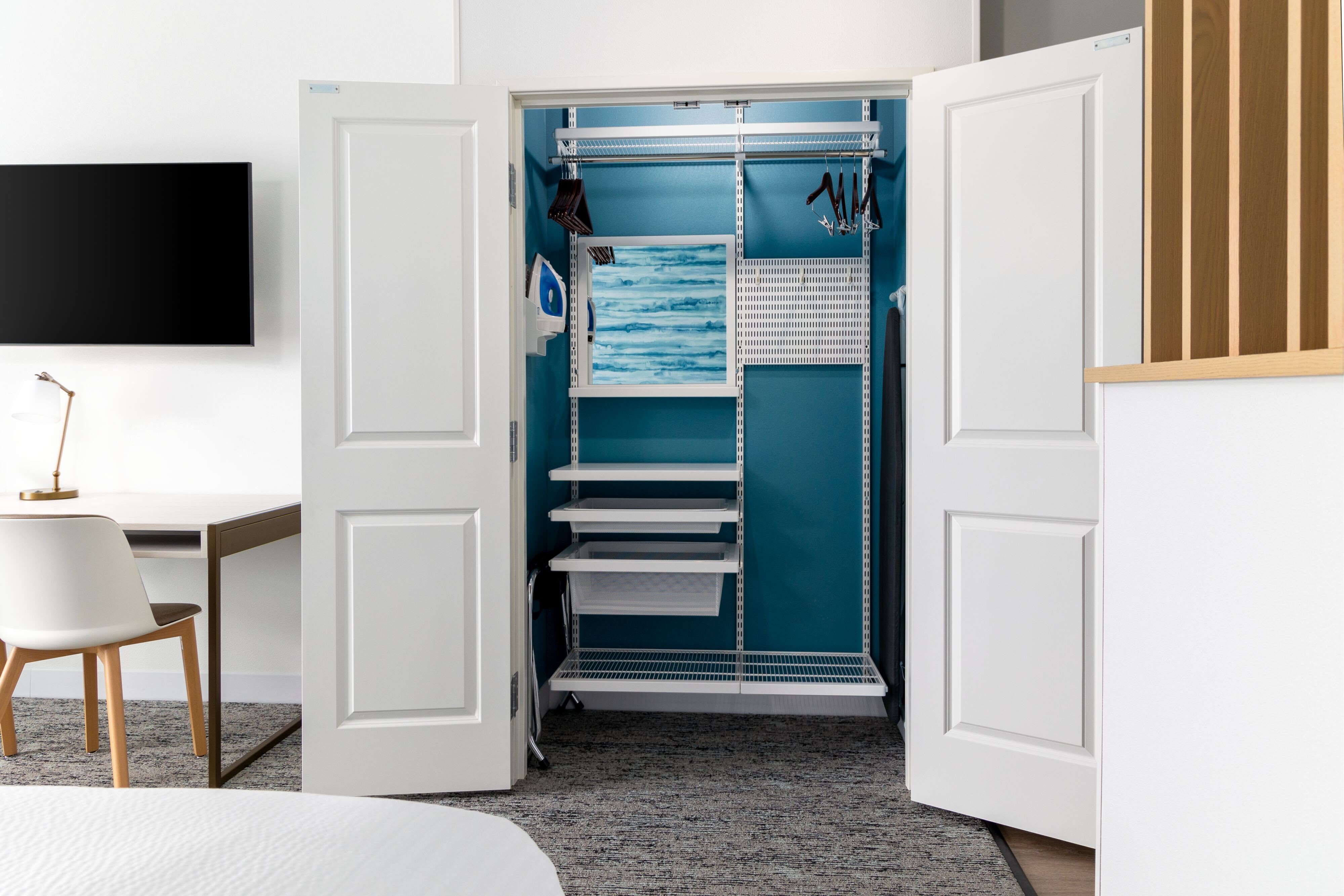 TownePlace Suites by Marriott Pleasanton-guestroom-Queen/Queen Suite Closet.jpg