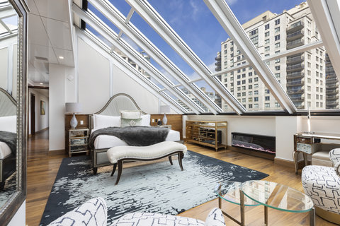 Le Mount Stephen Penthouse Suite Master Bedroom King Bed