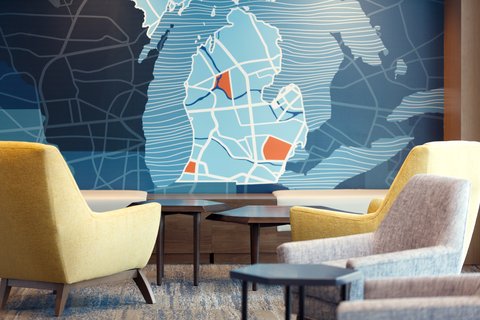 Relax in our hotel lobby while enjoying free Wi-Fi.