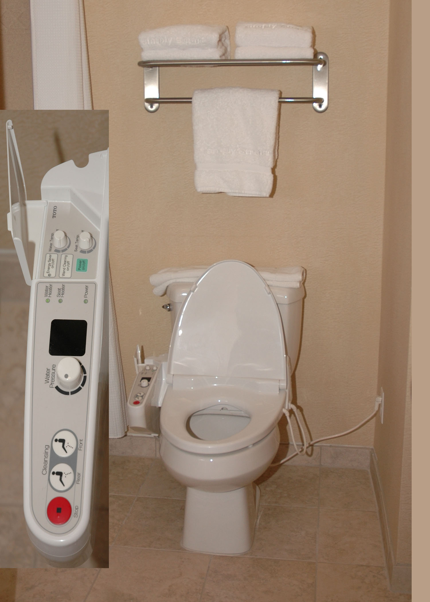 Bidet Washlet toilets in every room!