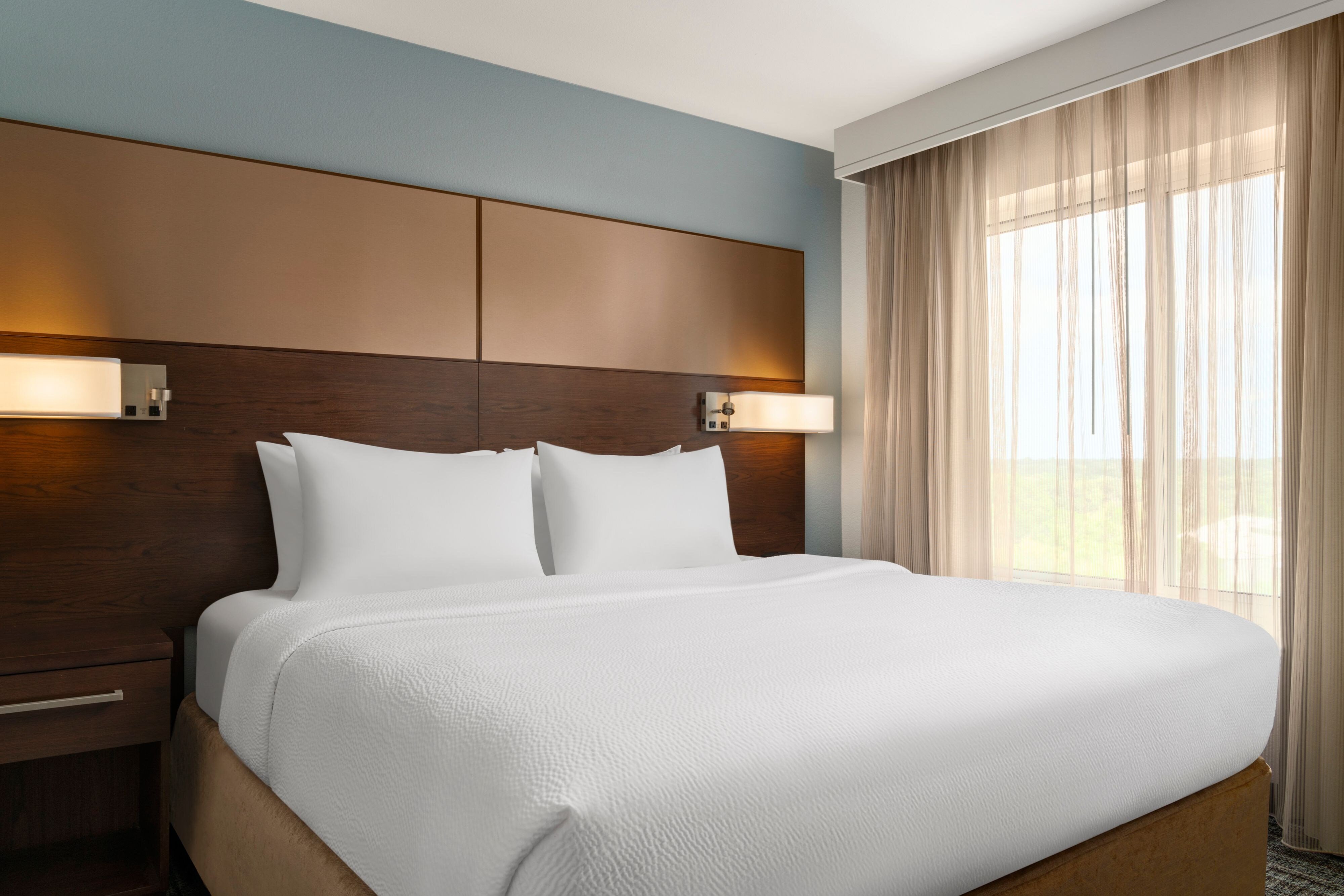 Residence Inn by Marriott Milwaukee West-guestroom-One-Bedroom Suite - Bedroom.jpg