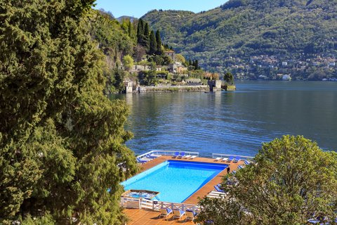 View on the outdoor pool
