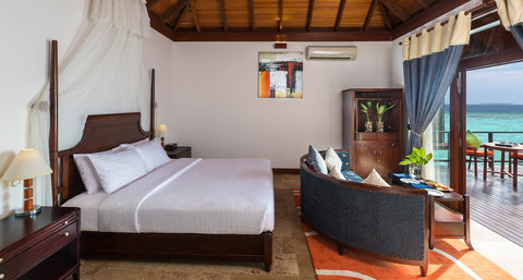 Deluxe Water Villa Bedroom View
