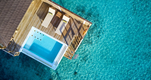 Grand Water Villa With Pool Aerial