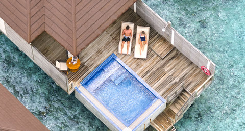 Romantic Water Villa With Pool Top View