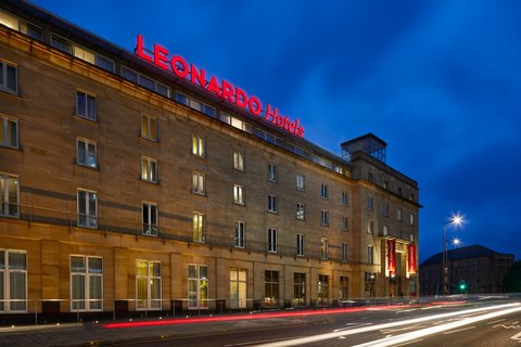 Leonardo Hotel Edinburgh Haymarket Exterior Night