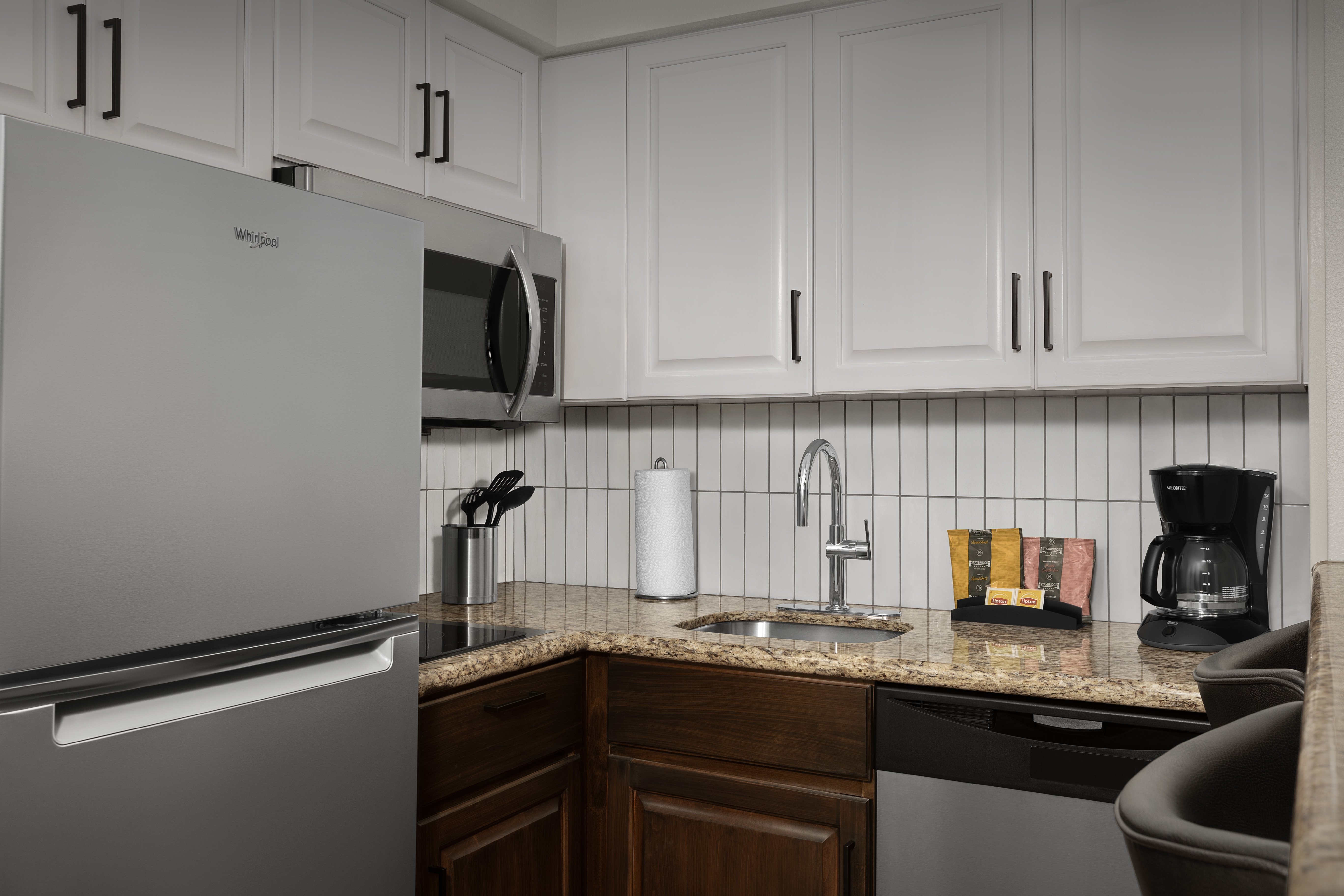 STAYBRIDGE SUITES MORRISVILLE BY IH-guestroom-Utilize your in-suite kitchen's built in stove top for dining in..jpg
