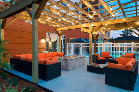 Pool Terrace Night Time