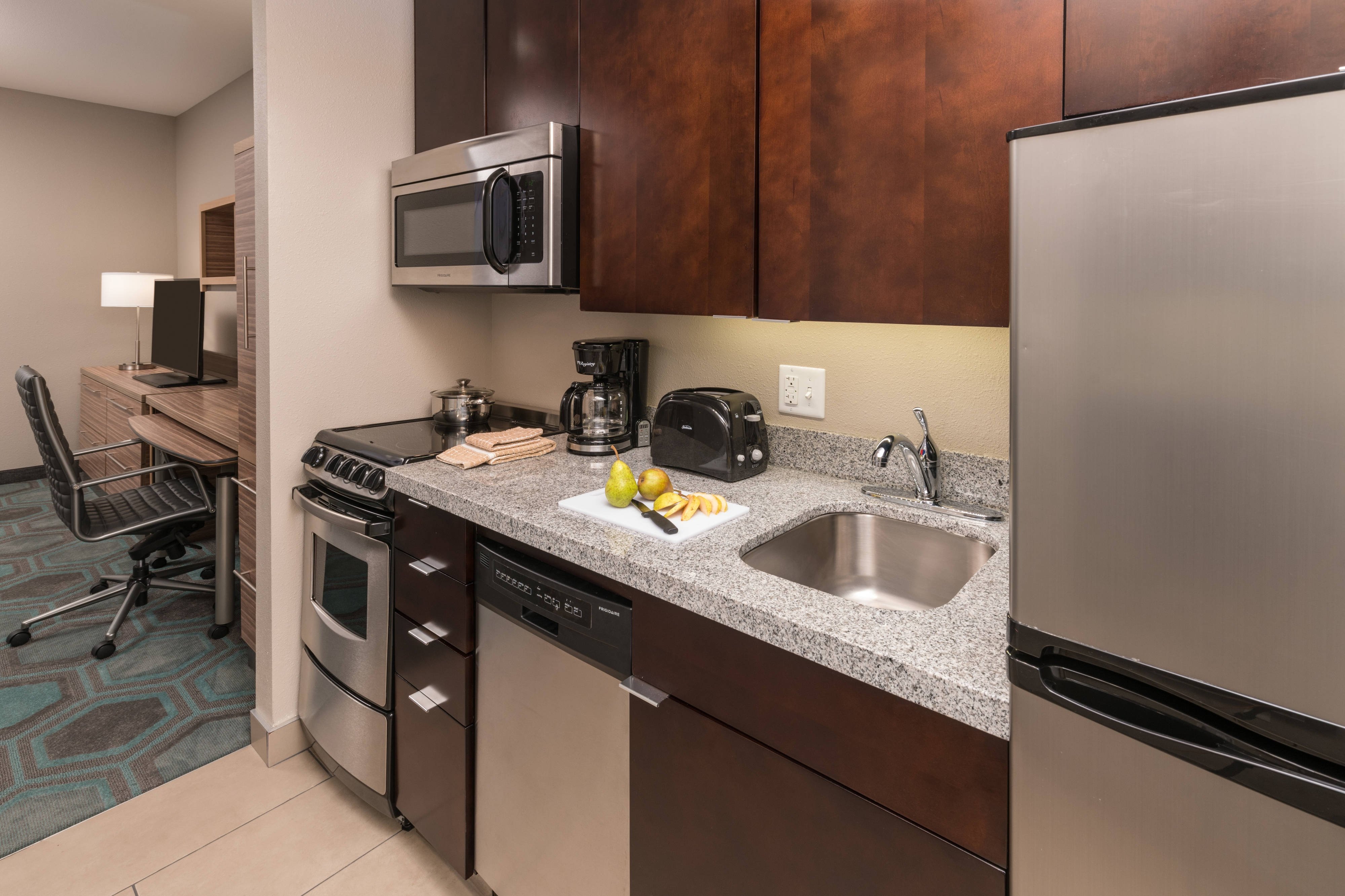 TownePlace Suites by Marriott Chicago Schaumburg-guestroom-One-Bedroom Suite - Kitchen.jpg