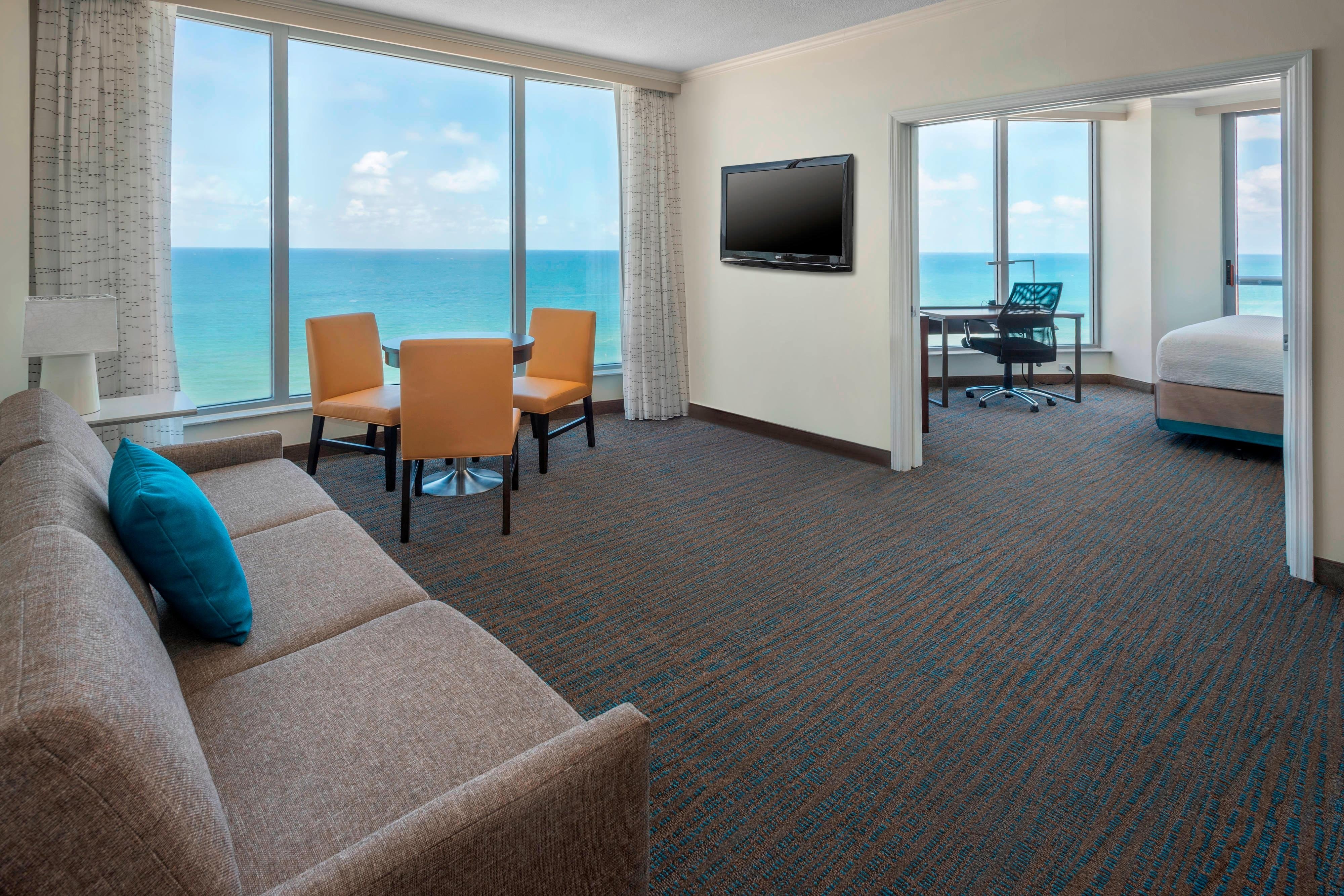 Residence Inn by Marriott Fort Lauderdale Pompano Beach Oceanfront-guestroom-Two-Bedroom Oceanfront Suite - Living Room.jpg