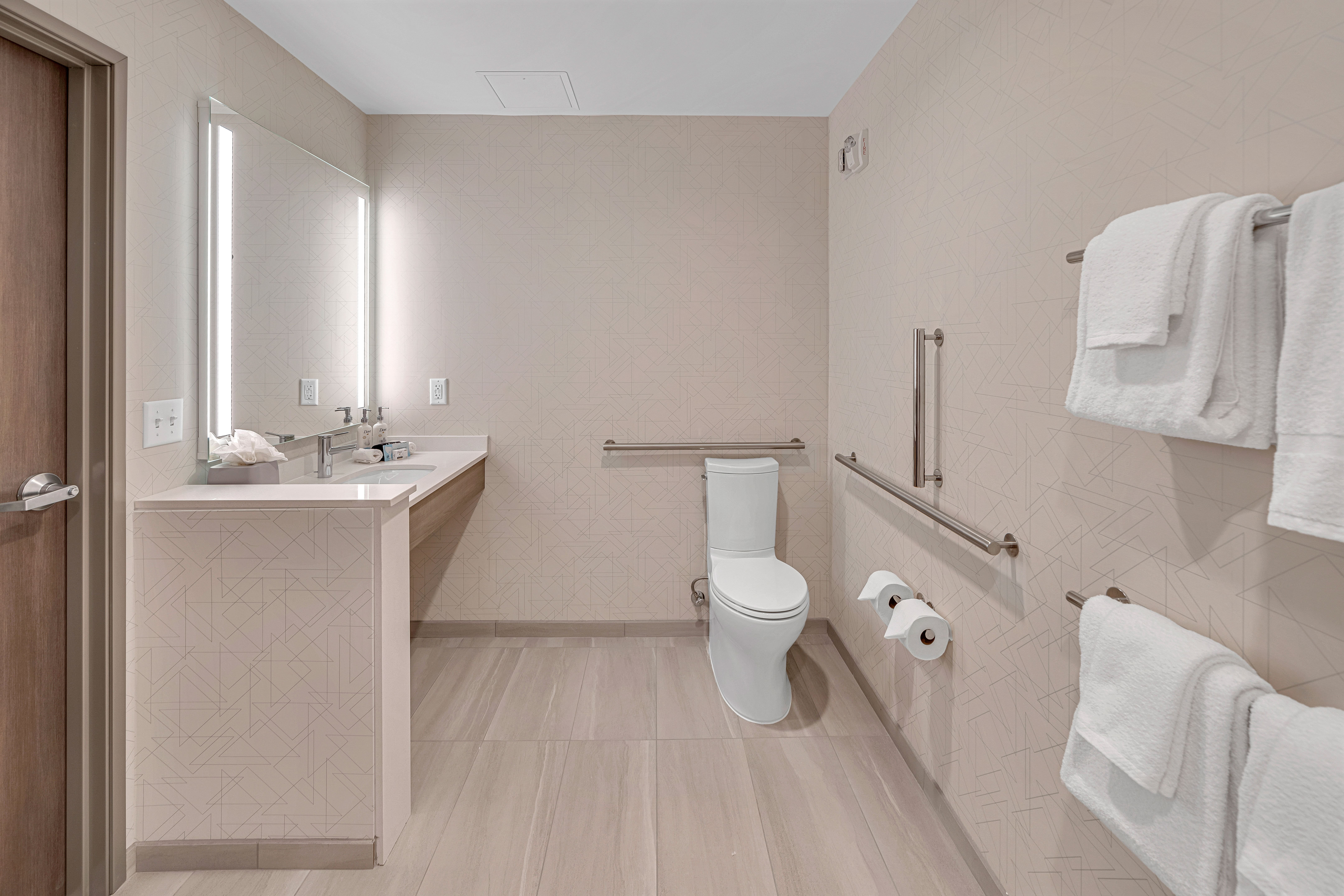 HOLIDAY INN EXP STES FORT WALTON BE-guestroom-Enjoy our well-lit guest bathroom with ample counter space. .jpg