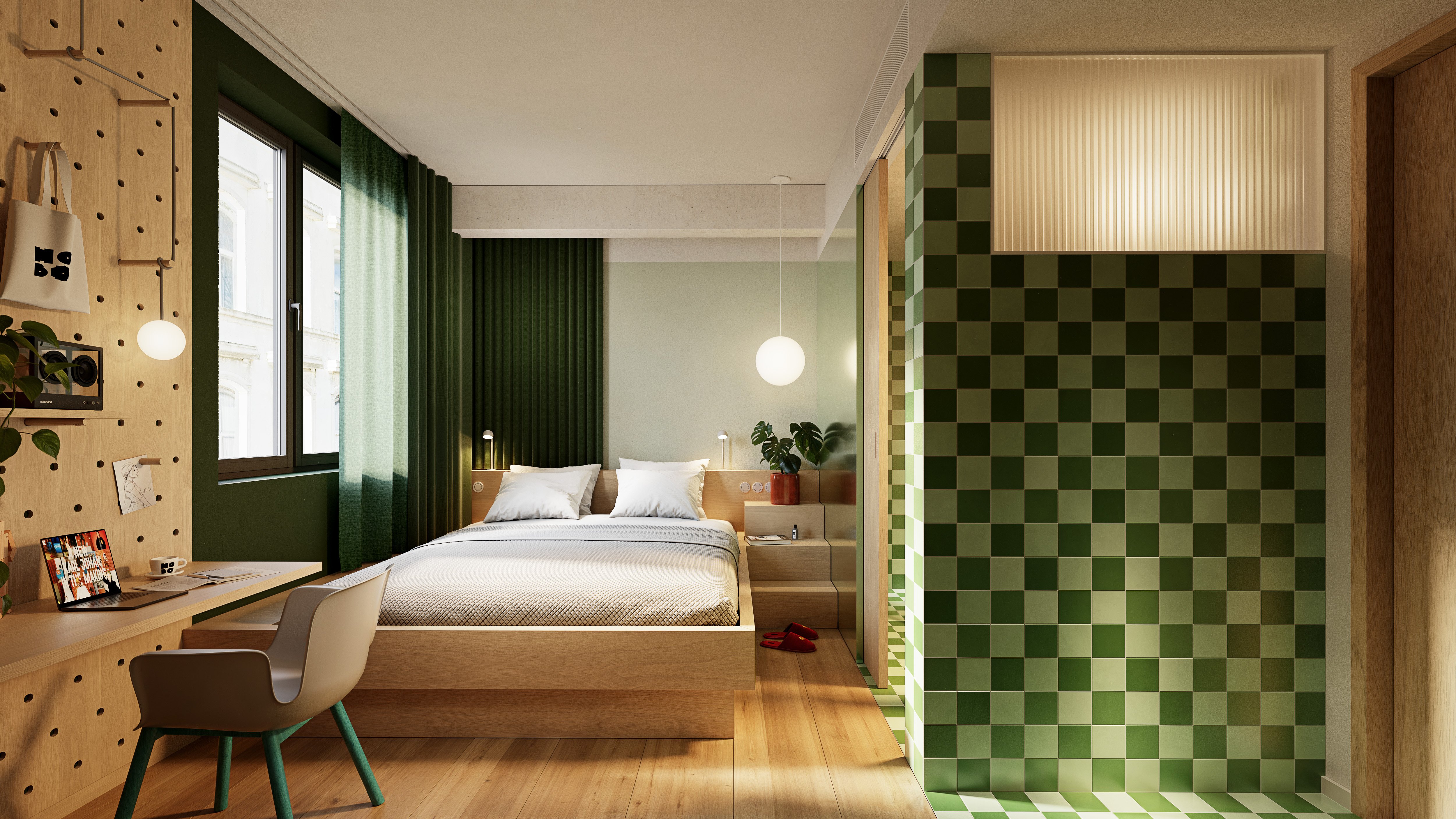 Hobo Oslo-guestroom-STD Hobo Room Green.jpg