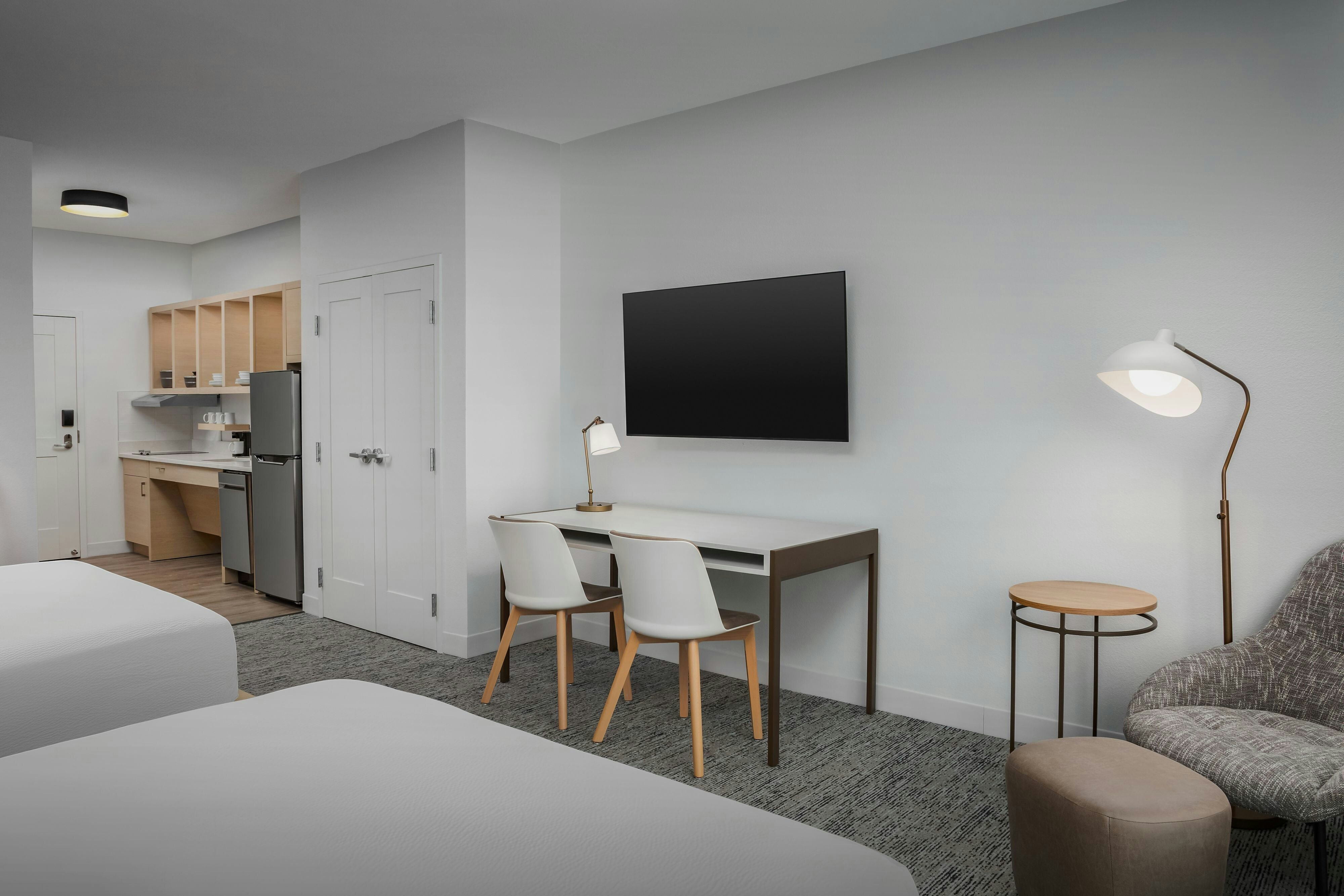 TownePlace Suites by Marriott Forney-guestroom-Work desk and kitchen..jpg