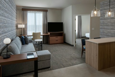 Accessible Suite Living Area with sofa bed & more.