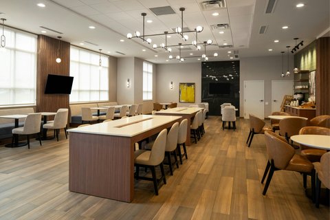 Lobby Communal Table featured in The Gatehouse.