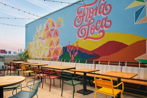 Flora Loca Rooftop Cantina Seating