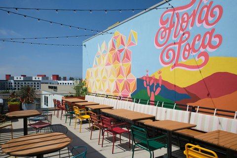 Flora Loca Rooftop Cantina Mural