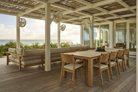 Marina Villa Porch for waterfront Dinning and Lounging