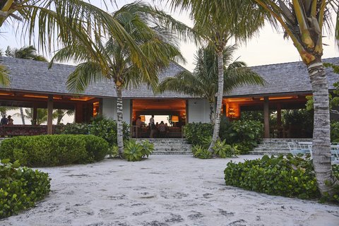 Norman\'s Cay Yacht Club perched high above the Island