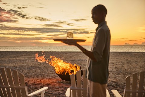 Thanda Island Service Sundowners Bonfire Hywell Waters