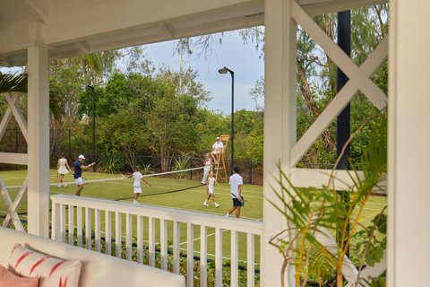 Thanda Island Activities Ginbledon TennisCourt Pavillion Hywell Waters ret