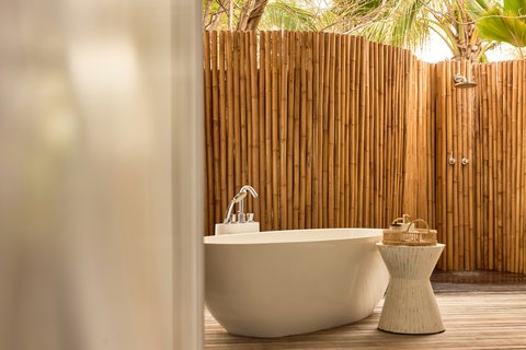 Thanda Island Accommodation Villa Bedroom Master Suite Outdoor Bath Hywell Waters