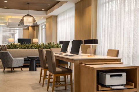 Catch up on work in our business center.