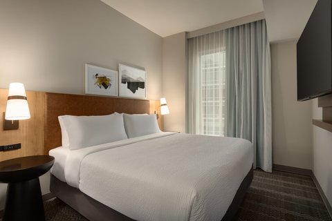 Rest easy in our spacious one-bedroom suite.