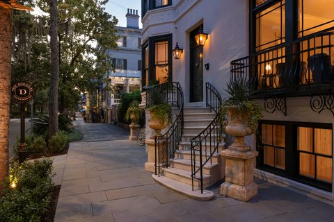 Front Steps at Dusk II - The Douglas, Savannah , GA