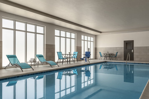 Indoor pool at Holiday Inn Commerce City Denver Airport.