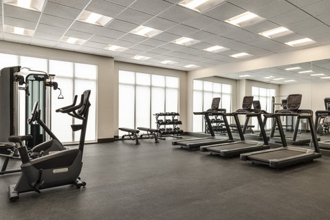 Fitness center at Holiday Inn Commerce City Denver Airport.