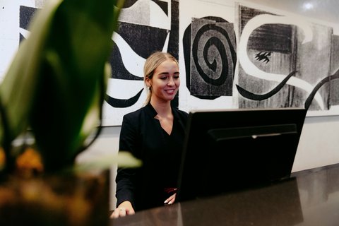Hotel Lobby Front Desk
