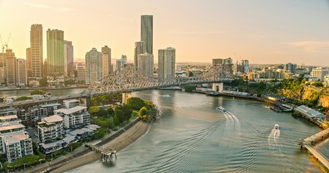 Brisbane River and Story Bridge views at Howard Smith Wharves