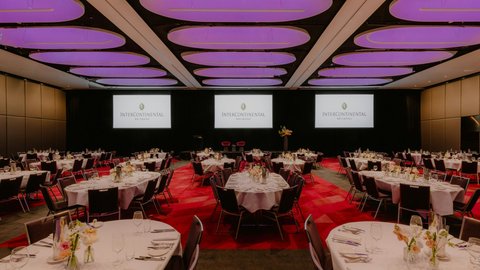 The Grand Ballroom with purple lighting effect