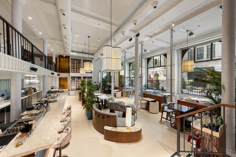 Watch the rhythm of Istanbul unfold beyond the dining room
