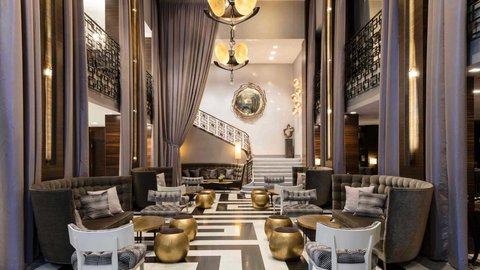 Historic Art Deco Lobby Of The Empire Hotel