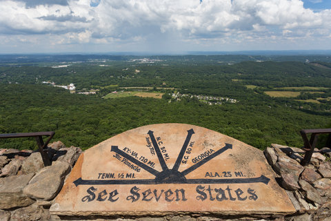See breathtaking views and seven states from Lookout Mountain