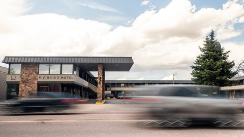Modern Motel Entrance