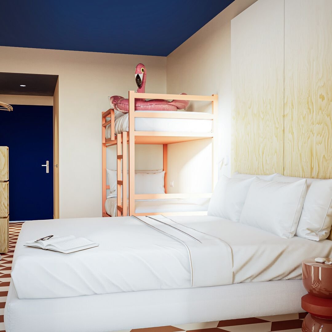 ALL SUITES HOSTEL BASSIN D ARCACHON-guestroom-SUITE LIT DOUBLE ET LIT CABINE SUPERPOSE SYTHESE HOSTEL LA TESTE.jpg