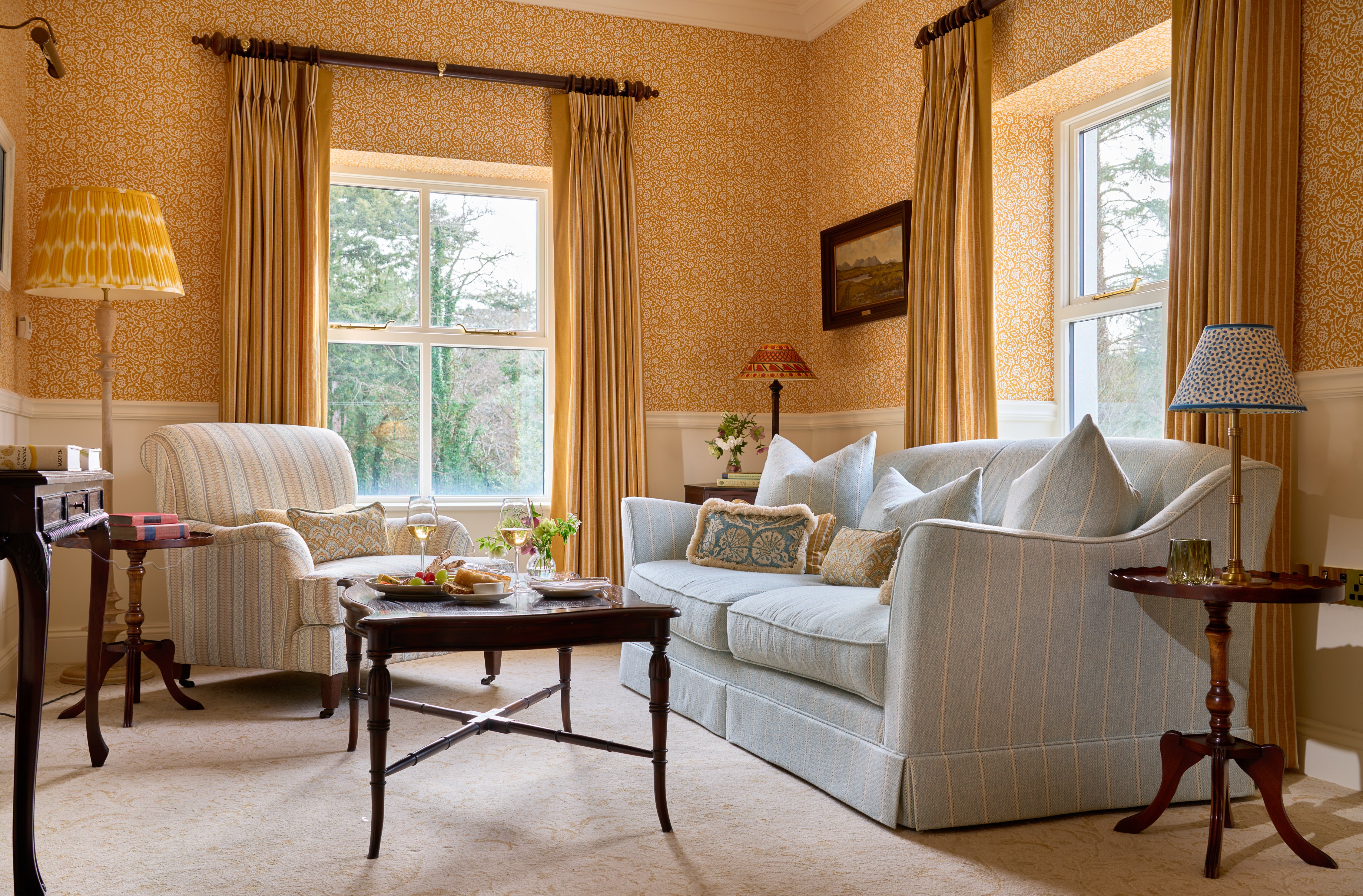 Ballynahinch Castle Hotel-guestroom-Ballynahinch Riverside Suite Lounge.jpg